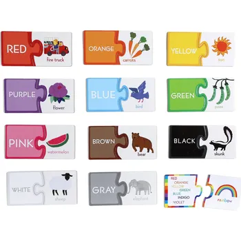 Puzzle EEBOO Duo puzzle Barvy (anglicky) 12x2 dílky