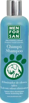 Kosmetika pro psa Menforsan přírodní šampon s vůní skořice eliminující zápach srsti 300 ml