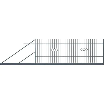 Plot Posuvná brána Porto II levá 4m/1,5m