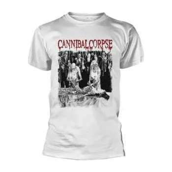 Merch Cannibal Corpse: Tričko Butchered At Birth (white) XXL 2019