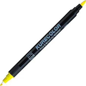 KURETAKE ZIG Kurecolor Fine & Brush, 102 Lemon Yellow
