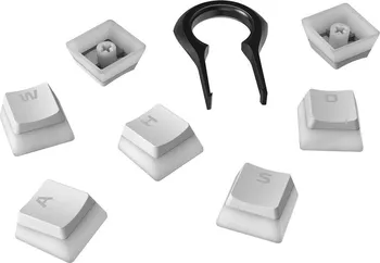 Klávesnice HyperX Pudding Keycaps US bílé