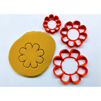 Vykrajovátko Květiny#09 - SET - sada vykrajovátek - 3 ks