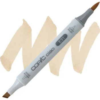 Lihová fixa COPIC Ciao oboustranná Brush & Chisel, E31 Brick beige