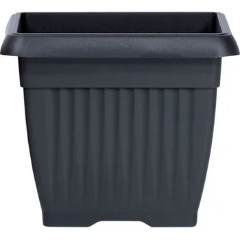 Květináč Terra antracit, varianta 24 cm