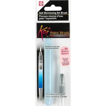 Umělecký štětec Štětec se zásobníkem na vodu Sakura KOI 9ml, střední