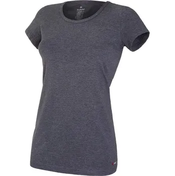 BARIDI wear Tričko dámské KR tenké výstřih U Outlast® - tm.šedý melír Velikost oblečení: XL