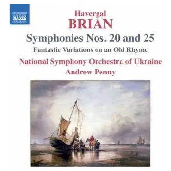 Zahraniční hudba CD National Symphony Orchestra Of Ukraine: Symphonies Nos. 20 and 25 / Fantastic Variations On An Old Rhyme 2011