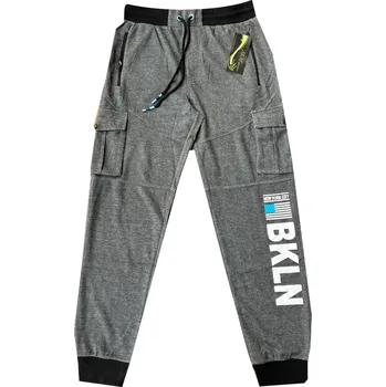 MMSport Pánské kapsáčové tepláky - BKLN Barva: Světle šedá, Velikost: L