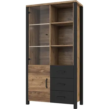 Vinotéka Vitrína Olin 13 2D appenzeller fichte/černá