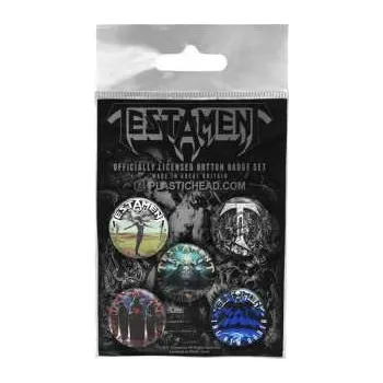 Merch Testament: Sada Placek Testament Button Badge Set 2022
