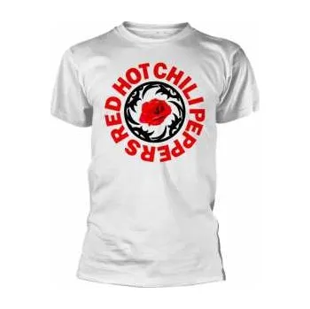 Merch Red Hot Chili Peppers: Tričko Rose Bssm Circle (white) M 2020