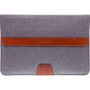 Pouzdro na mobilní telefon Pouzdro / obal ICARER pro Apple iPad Pro 12,9 / 12,9 (2017) - látkové s koženými prvky - šedé