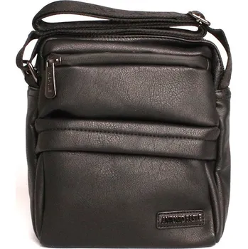Antonio Basile (Itálie) Pevnější pánská crossbody taška Antonio Basile no. 17 černá