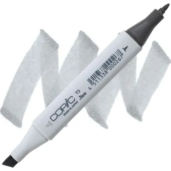 Lihová fixa COPIC Classic oboustranná Fine & Chisel, T3 Toner gray 3