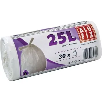 Pytle na odpadky Alufix Pytle na odpad bílé 25 l 30 ks
