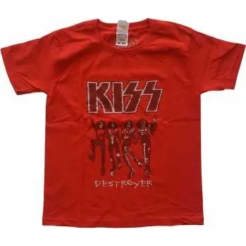 Merch Kiss: Dětské Tričko Destroyer Sketch 9-10 let