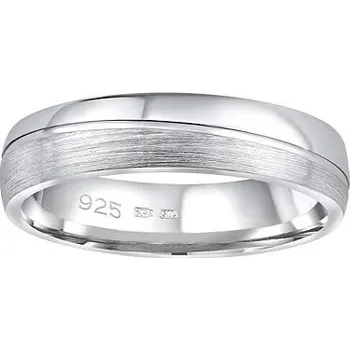 Prsten Snubní stříbrný prsten GLAMIS v provedení bez kamene pro muže i ženy velikost obvod 48 mm QRD8453M-obvod 48 mm