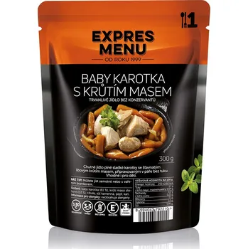 Hotové jídlo EXPRES MENU Krůtí maso s baby karotkou 300 g