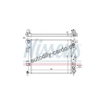 Chladič motoru Chladič motoru NISSENS 67608