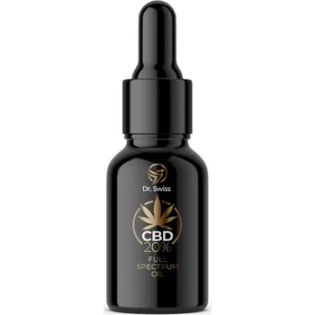CBD Dr. Swiss CBD konopné kapky 20 % 10 ml