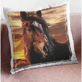 Dekorativní polštářek Polštář Kůň 2 29 x 29 cm