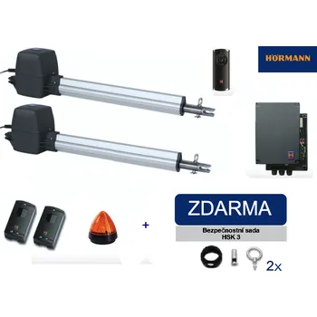 Hörmann RotaMatic PL2 SK 4554080 BiSecur pohony pro dvoukřídlou bránu do průjezdu 8m, fotobuňky, dálkové ovládání, maják