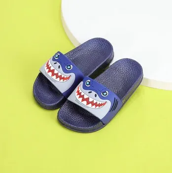 Dívčí obuv Čína Dětské pantofle Žralok Barva: žralok, modrá, Velikost: 24-25 (15,5 cm)