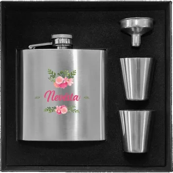 Placatka Placatka v krabičce Nevěsta - růžové květiny