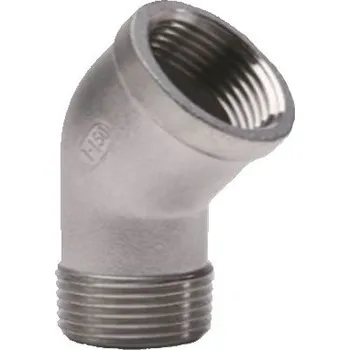 Fitinka Koleno nerezové NEREZ závitové 45°- vnitřní/vnější závit - INOX - 6/4" TYP303IA