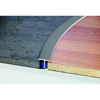 přechodová lišta Přechodový T profil (pro snadné ohýbání) Plastové hmoždinky pro upevnění T profilů 14 ks