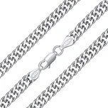 Stříbrný řetízek Double Rombo 6mm - rhodiovaný varianta 50 cm TTT5ROMB6-50 cm