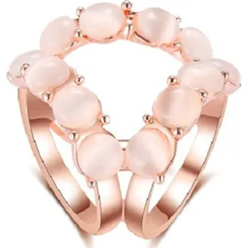 Šátek B-TOP Luxusní spona na šátek Trojspona - zlatorůžová