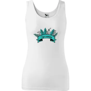 Dámské tílko Tým nevěsty - zelené lupeny