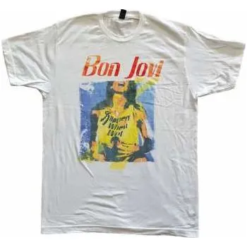 Merch Bon Jovi: Tričko Slippery When Wet Original Cover L