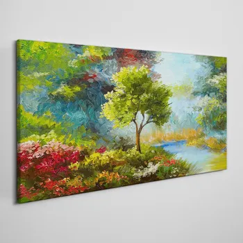 Obraz Coloray Obraz na plátně Abstrakce květiny lesní příroda 100x50 cm och-539260618