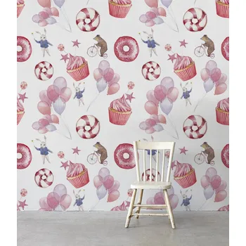 Tapeta Coloray Fototapeta Sladké košíčky Samolepící Fototapeta Vliesová 250 x 250 cm coloraydecor-f-ss-454038424