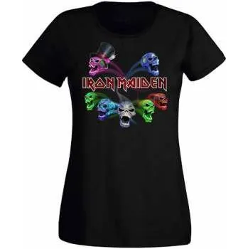 Pánské tričko Merch Iron Maiden: Dámské Tričko Legacy Of The Beast Live Album Skulls S 2022