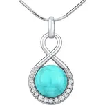 Stříbrný přívěsek s přírodním Tyrkysem JST14709TU