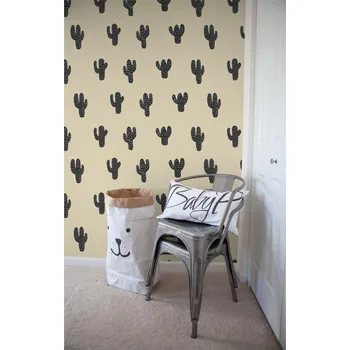 Tapeta Coloray Fototapeta Béžové minimalistické kaktusy Samolepící Fototapeta Vliesová 250 x 250 cm coloraydecor-f-as-127388075