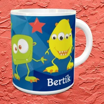 Hrnek se jménem Monstra a strašidla Bílý Plastový hrnek (+25 Kč)