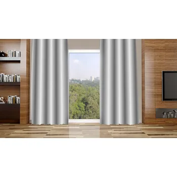 Orbytex Zatemňovací závěs hotový - duha šedá 03 Rozměry: Š/V 145x150 (1ks), Vršek závěsu: ŘASÍCÍ STUHA