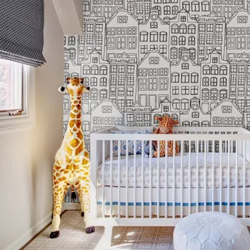 Tapeta Coloray Fototapeta Skica velkého města Samolepící Fototapeta Vliesová 250 x 250 cm coloraydecor-f-ss-372076270