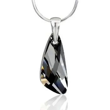 Přívěsek Stříbrný přívěsek Wing Crystal Silver Night se Swarovski® Crystals LSW142P