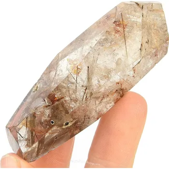 Přírodní kámen Broušená záhněda s inkluzemi 53g