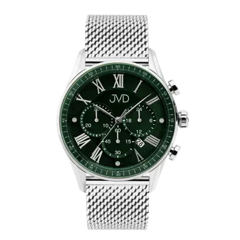 Hodinky Pánské náramkové hodinky JVD JE1001.6 s římskými číslicemi - chronograf 10ATM (Pánské náramkové hodinky JVD JE1001.6 s římskými číslicemi - chronograf 10ATM)