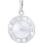 Stříbrný přívěsek Křtící hodiny SILVEGOB10998