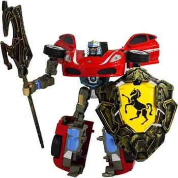 autíčko HM Studio RoboCarz 2v1 závodní auto červené 1:16