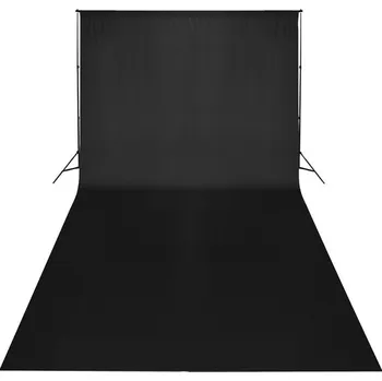 Fotopozadí Fotografické pozadí sametové 3x6m černé (PZC6x)