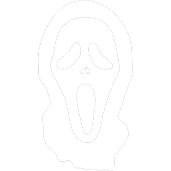 Samolepicí dekorace na vozidlo Vřískot 1 samolepka na auto Hnědá Velikost A